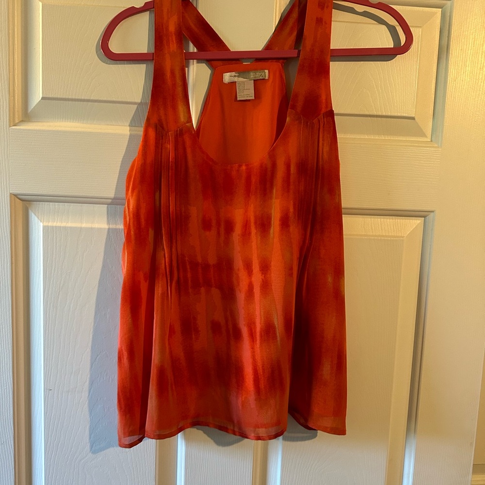Orange Tie-Dye Women's Top